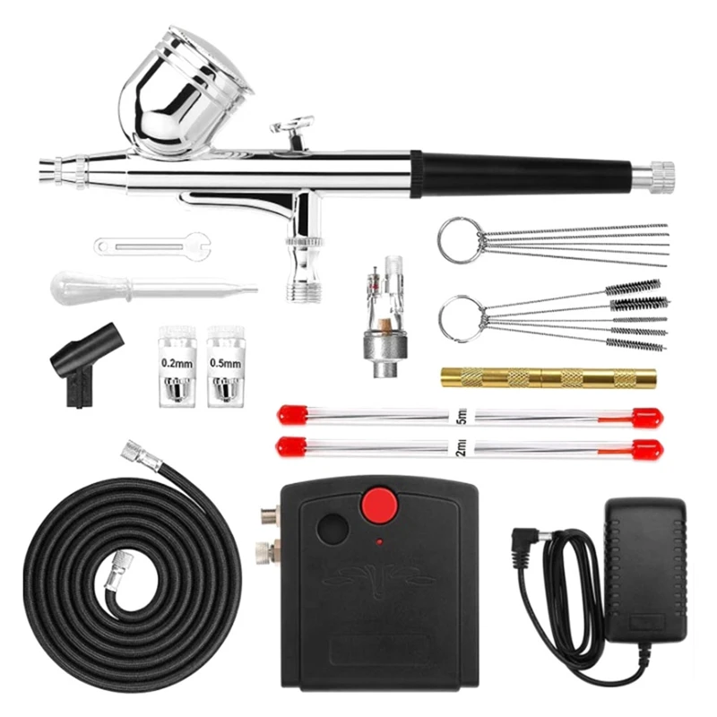 

Набор цветных аэрографов, комплект воздушных насосов, пластик + металл для тортов/моделей/поделок