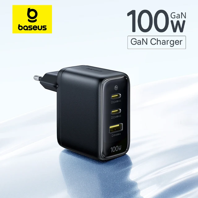 Baseus 100W Fast Charger Type C USB Charger Support QC PD PPS Portable Charger For iPhone 17 16 15 14 Macbook Air Laptop Charger 1