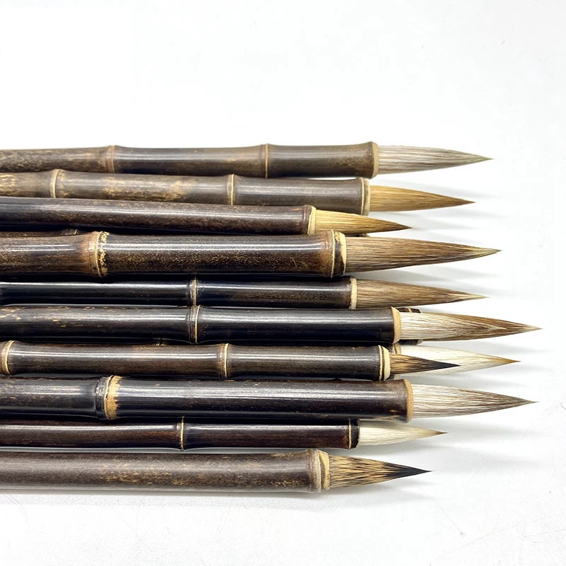Traditional Chinese Writing Brushes White Clouds Bamboo Wolf's Hair Writing Brush for Calligraphy Painting Practice 1pcs for paint brush,calligraphy brush