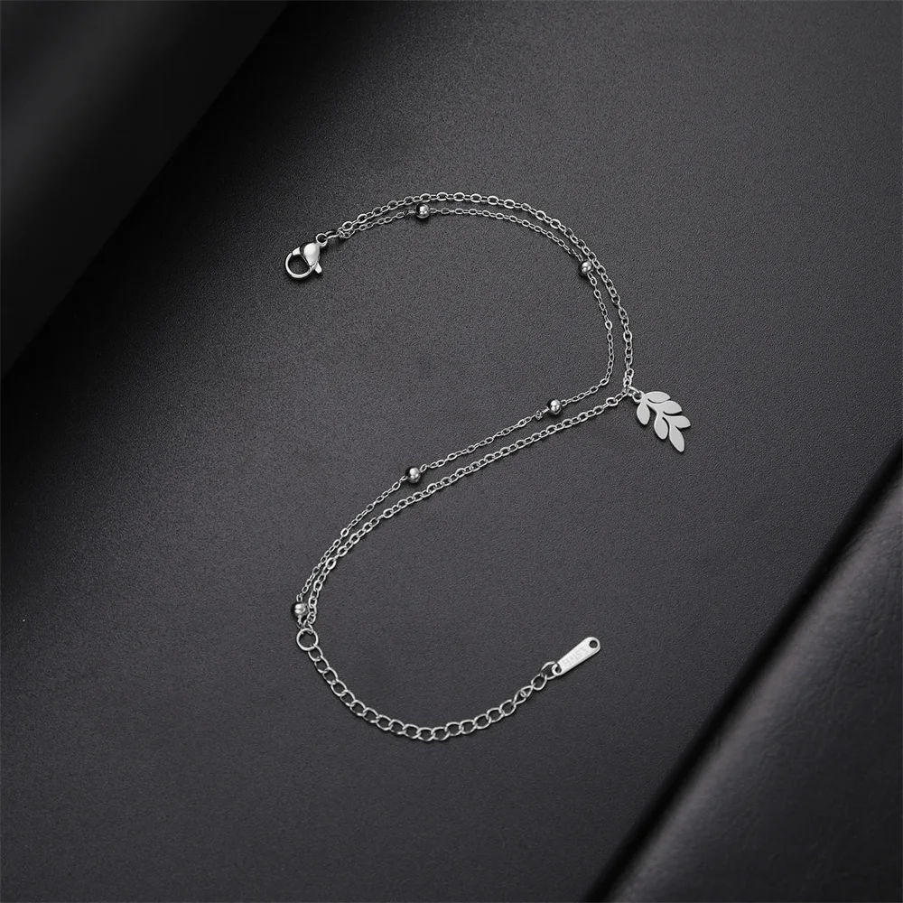 Edelstahl Wal Fischschwanz Armbänder für Frauen Mädchen Charme Doppels chicht Perlen Kette Armbänder Modeschmuck Hochzeits geschenk – Detail 31