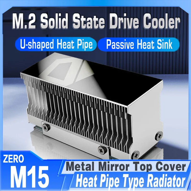 Id-cooling Ssd Radiador com Almofada Térmica Liga de Alumínio Dissipador de Calor de Refrigeração Passiva Dissipador de Estado Sólido Zero-m15 M.2 2280