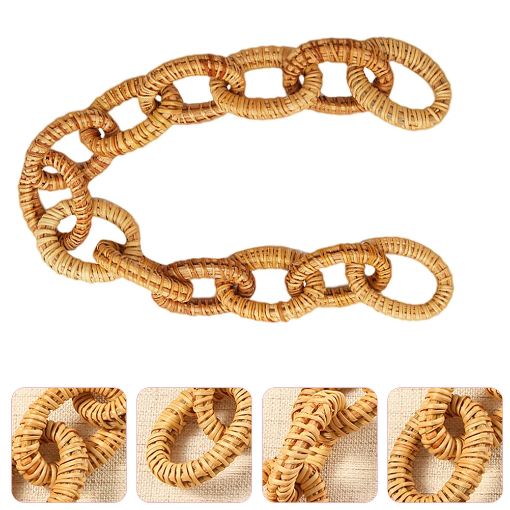 

Rustic Rattan Woven Home Decor Rattan Link Chain Rattan Woven Chain Link Decor Chain Decor,Rattan Chain Rattan Chain Link Decor