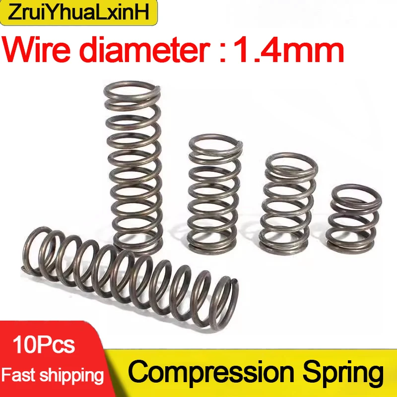 WD:1.4mm Micro Small Compression Spring OD 8/9/10/11/12/13/14/15/16/17 ...