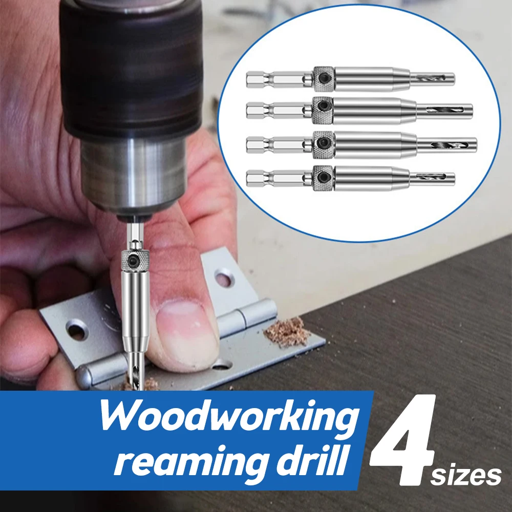 

5 Piece 5/64 11/64 In Self-Centering Drill Bit Assorted Set Self-Center Drill and Drive for Woodworking