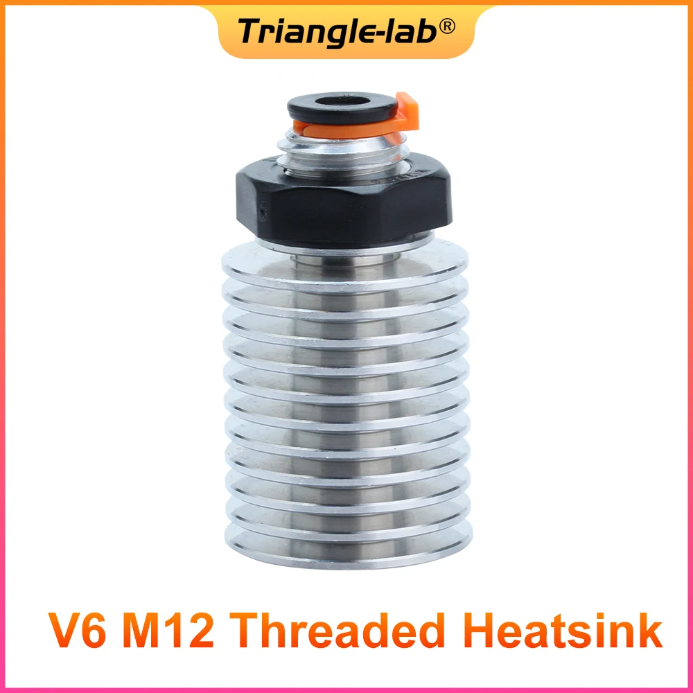 C trianglelab V6 M12 Threaded Heatsink for  v6 hotend Remote OR Short range 1.75MM for Feeding 3D printer  extruder