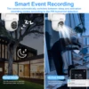 ANRAN 2K 3/5MP Solar Camera 2.4G Wifi Surveillance Security Cameras Home Protection Sloar Battery Cameras PIR Humanoid Detection 2