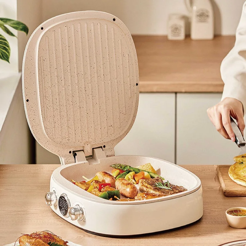 1400W Large Capacity Electric Baking Pan Home Double-sided Heating