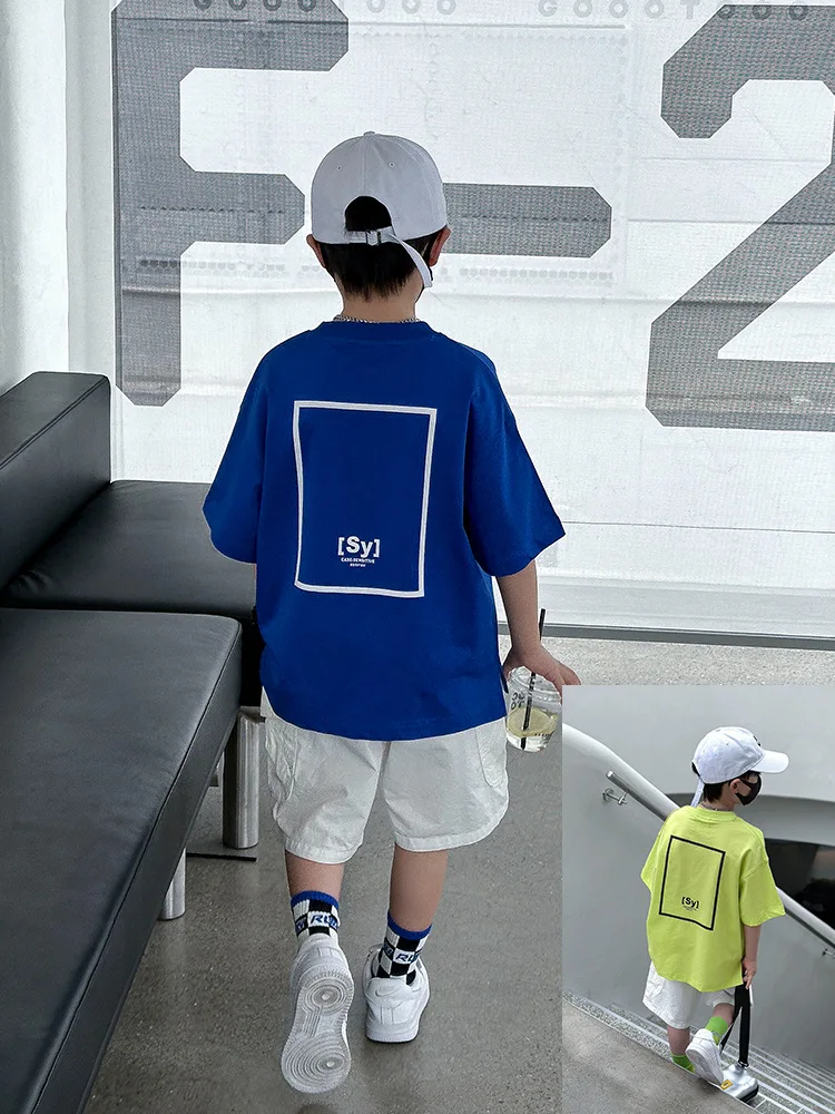 

Летний костюм для мальчиков с круглым вырезом панды, новинка 2020, Детская вязаная одежда из двух частей с коротким рукавом, Прямая поставка