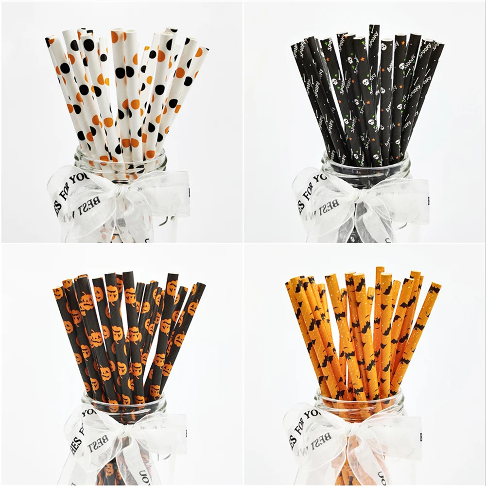 Colorful Disposable Paper Straws Pink Blue Drinking Straws Juice for Kid Birthday Wedding Party Decor Supplies Baby Shower 25Pcs birthday party supplies party supplies