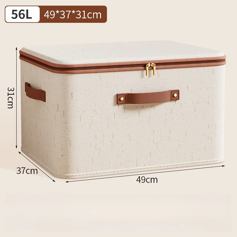 1Pcs Faltbare Organizer Lagerung Box Mit Deckel Große Kapazität Staubdicht Kleidung Organizer Hause Schrank Multi-funktionale Organizer – Detail 12
