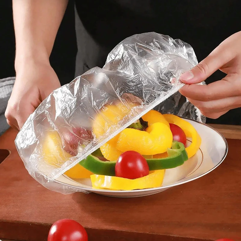 Reusable Elastic Food Bowl Covers - 100 Pack, Fresh-Keeping and Dustproof Kitchen Lids