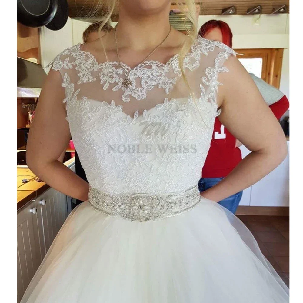 Lace Sleeveless Wedding Bolero Scoop Bridal Wraps for Wedding Party Prom Cheap Bride Jacket Shrug Customized