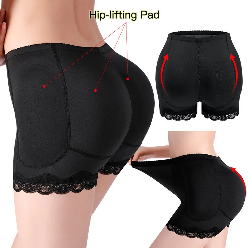 Women 4pcs Pads Enhancers Fake Ass Hip Butt Lifter Shapers Control Panties Padded Slimming Underwear Enhancer Hip Pads Pant target shapewear