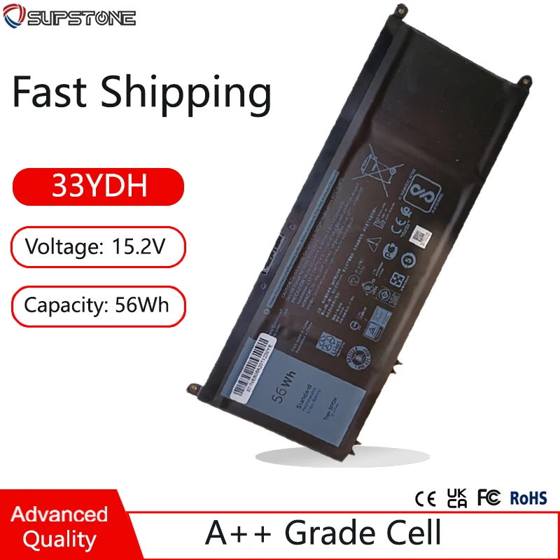 ASKC 56Wh 33YDH Laptop Batería Para DELL Inspiron 15 7577 17 7000 7773 7778 7786 7779 2in1 G3 15