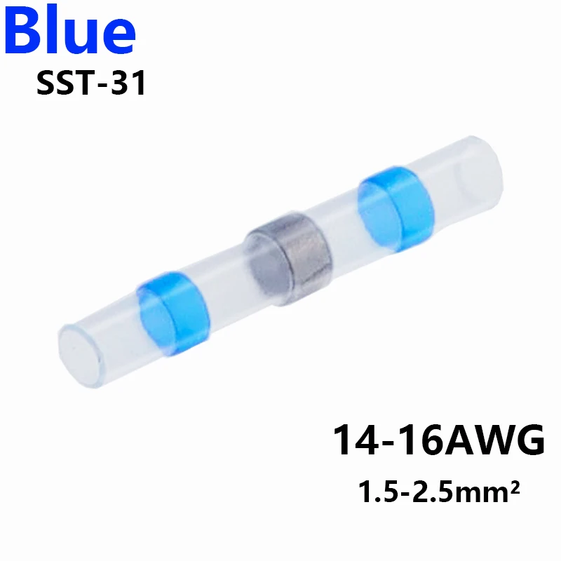 5/10/20/30/50pcs wire connectors Solder Seal Wire Connectors 3:1 Heat Shrink Insulated Electrical Wire Terminals Butt Splice Waterproof