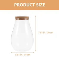Micro Landscape Ecological Bottle Terrarium Plants Glass Containers Decor Hydroponic Propagation Station DIY Betta 2