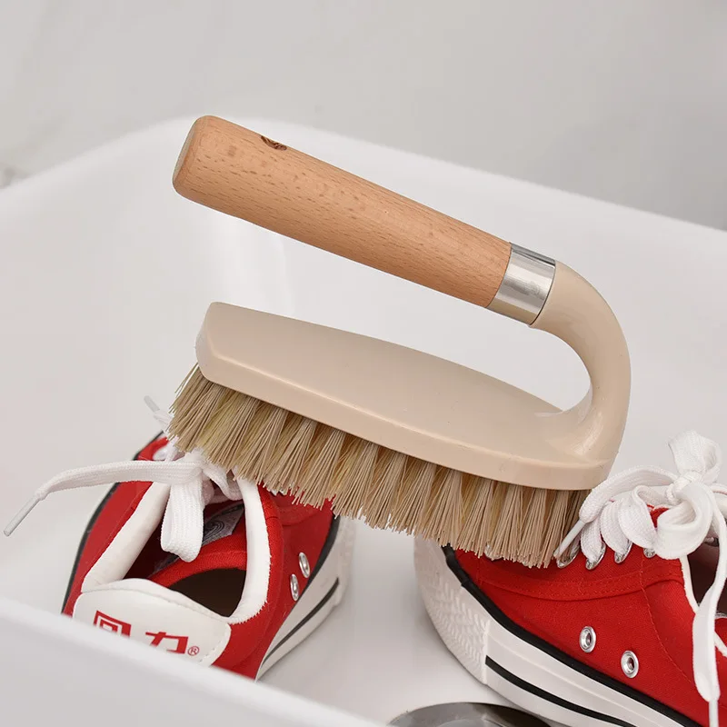 HeMu Scrubbing Brush Hard Bristled Laundry Clothes Shoes Scrubbing Brush Portable Plastic Hand Cleaning Kitchen Bathroom