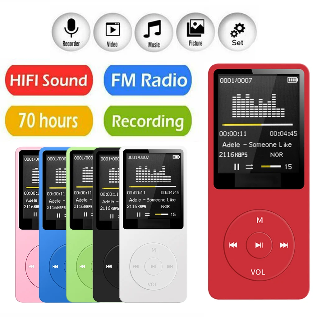 Portable Mini USB Flash LCD Digital MP3 Music Player FM Radio with earphone