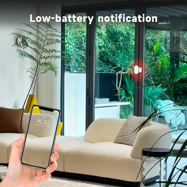 Tuya Zigbee Door Sensor Window Detectors Magnetic Sensor Smart Home Security Protection Remote Monitor From APP 2