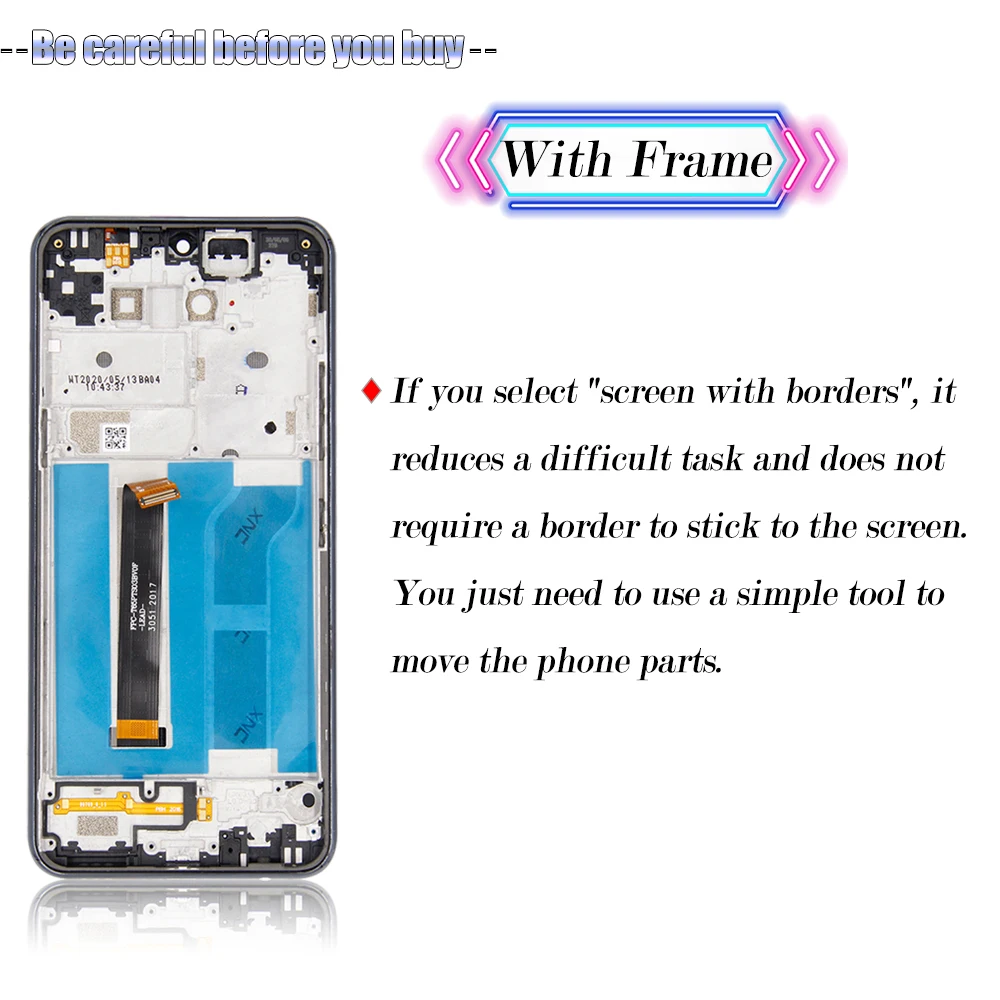   LCD ÷ ġ ũ ü   ǰ, LG Q51 LCD LM-Q510N ÷, 100% 