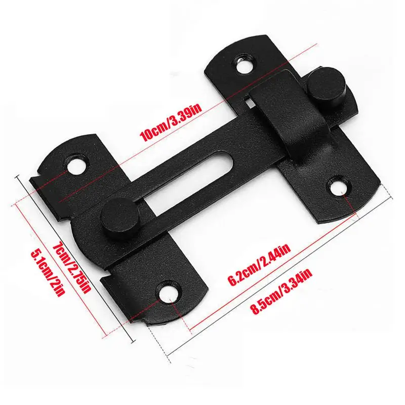 Door Latch Cabinet Latch Steel Barn Door Latch Gate Locks for Child Safety