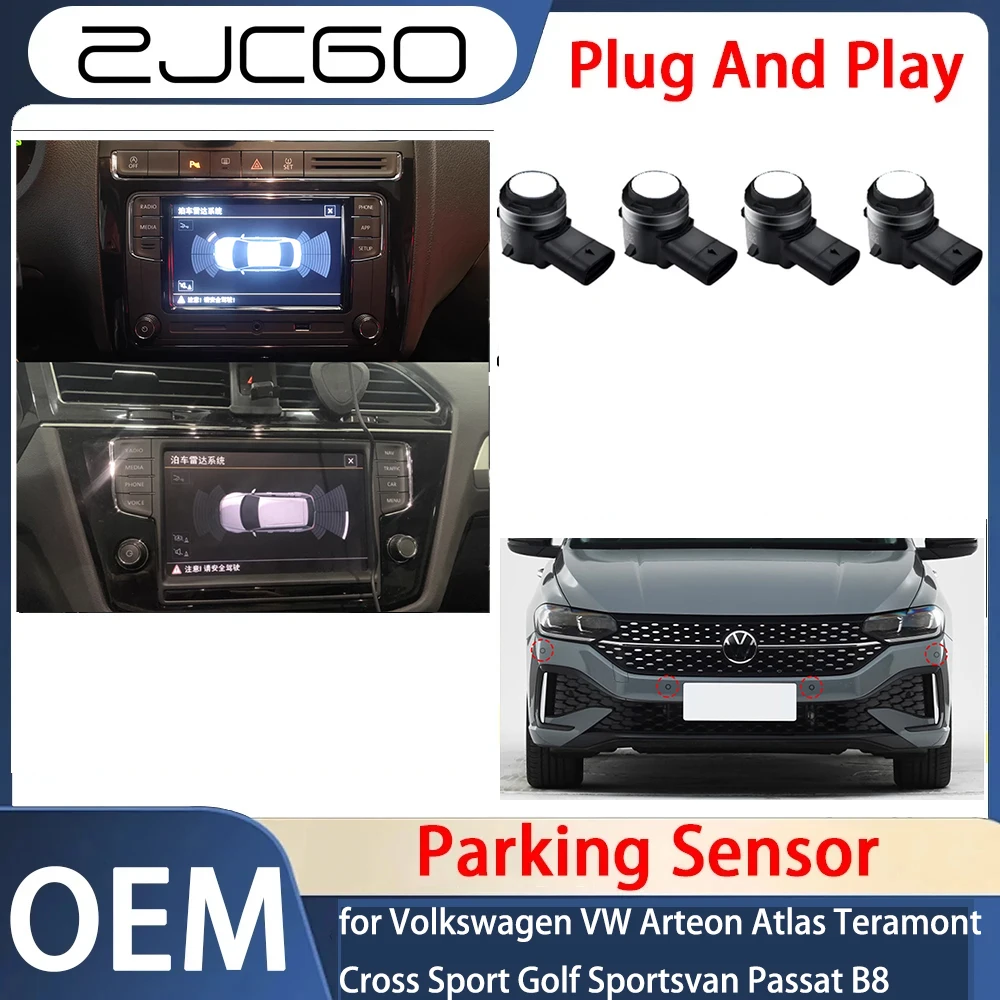 

Parking Sensor Sensors Buzzer Radar Sound Alert System for Volkswagen VW Arteon Atlas Teramont Cross Sport Golf Sportsvan Passat