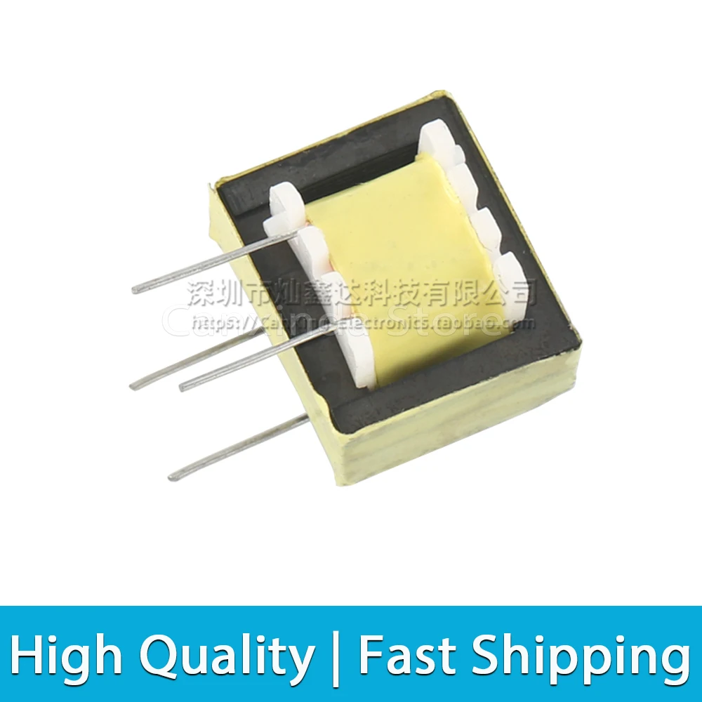 EI14 Double-wire Winding Power Transformer 600 : 600 Ohm 1:1 Isolation Digital Signal Isolated 50HZ-50KHZ 290mH 4 5 Pin Tap 5PC