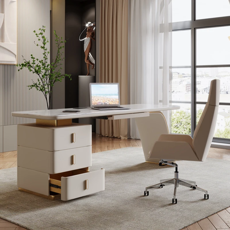 

Corner Gaming Desk Standing Executive Conference Storage Office Desk Drawers Meeting Escritorios De Oficina Office Furniture
