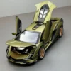 1:32 Lamborghini SIAN Sports Car Simulation Diecast Metal Alloy Model car Sound Light Pull Back Collection Kids Toy Gifts F28 4