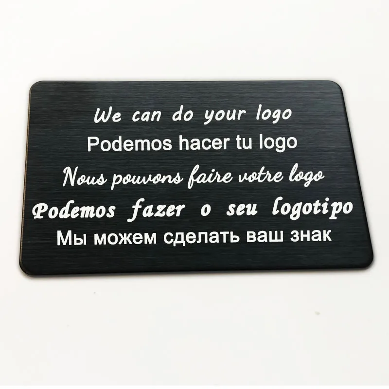 86x54x1mm Personalized Custom Logo Nameplate Badge Address Plate Badge Brooch ID Name Label 304 Stainless Steel Nameplate