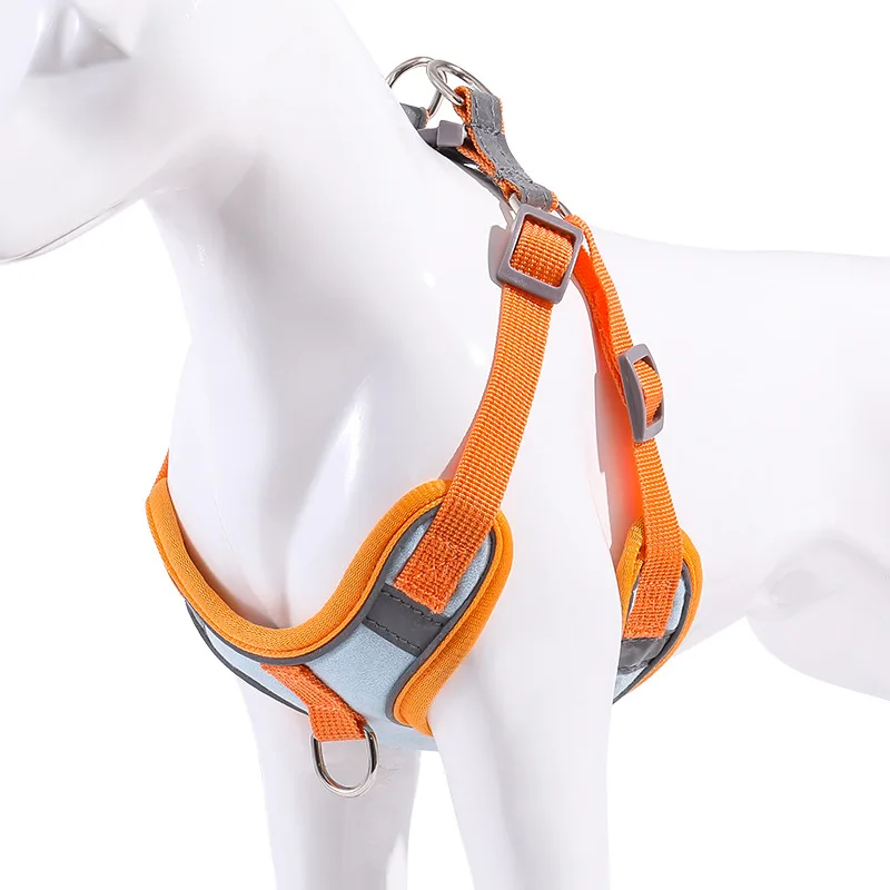 

Cat Vest Harness Small Dog Walking Mesh with Reflective Strap Step In Adjustable Cats Escape Proof Soft Breathable Puppy Pets