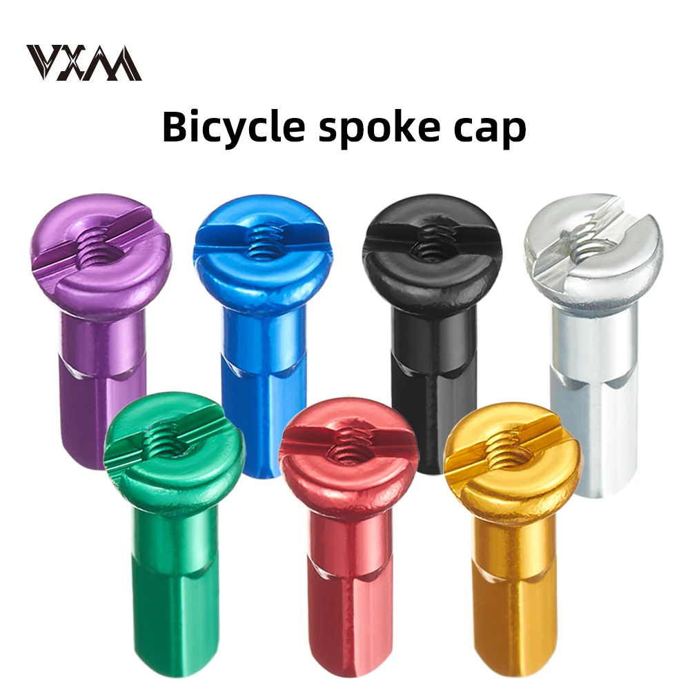 10pcs Aluminum Alloy Spoke Nipples Bike Wheel Spoke Nipples End Tips Caps