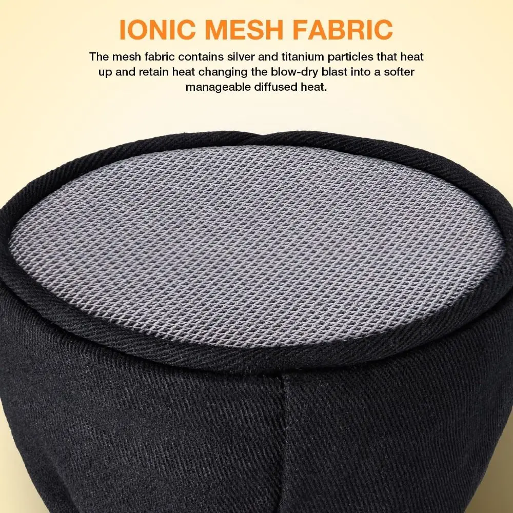 Soft Hair Dryer Diffuser Cover Universal Cloth Hair Dryer Diffuser Storage Bag with Elastic Band Foldable Diffuser Sleeve