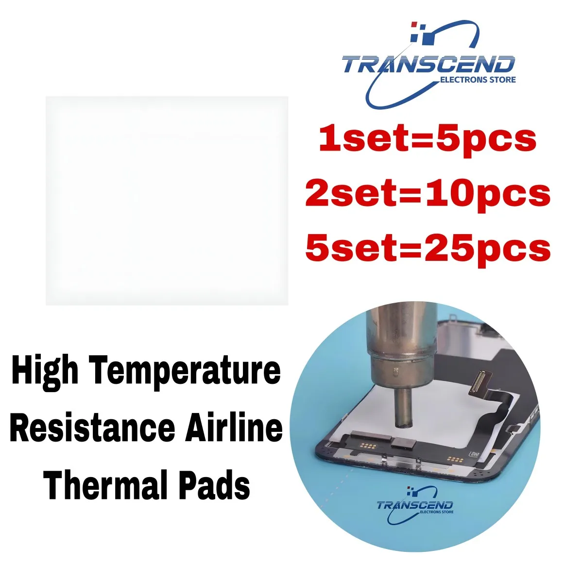 New Aviation Thermal Pad High Temperature Resistance Phone LCD Screen Transplantation lC Soldering Protect Insulation Mat