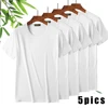 Men's 5 Pack Soft Comfy Bamboo T Shirt For Men Breathable Crew Neck Slim Fit Tees Short Sleeve Plain T-Shirts Casual Summer Top 1