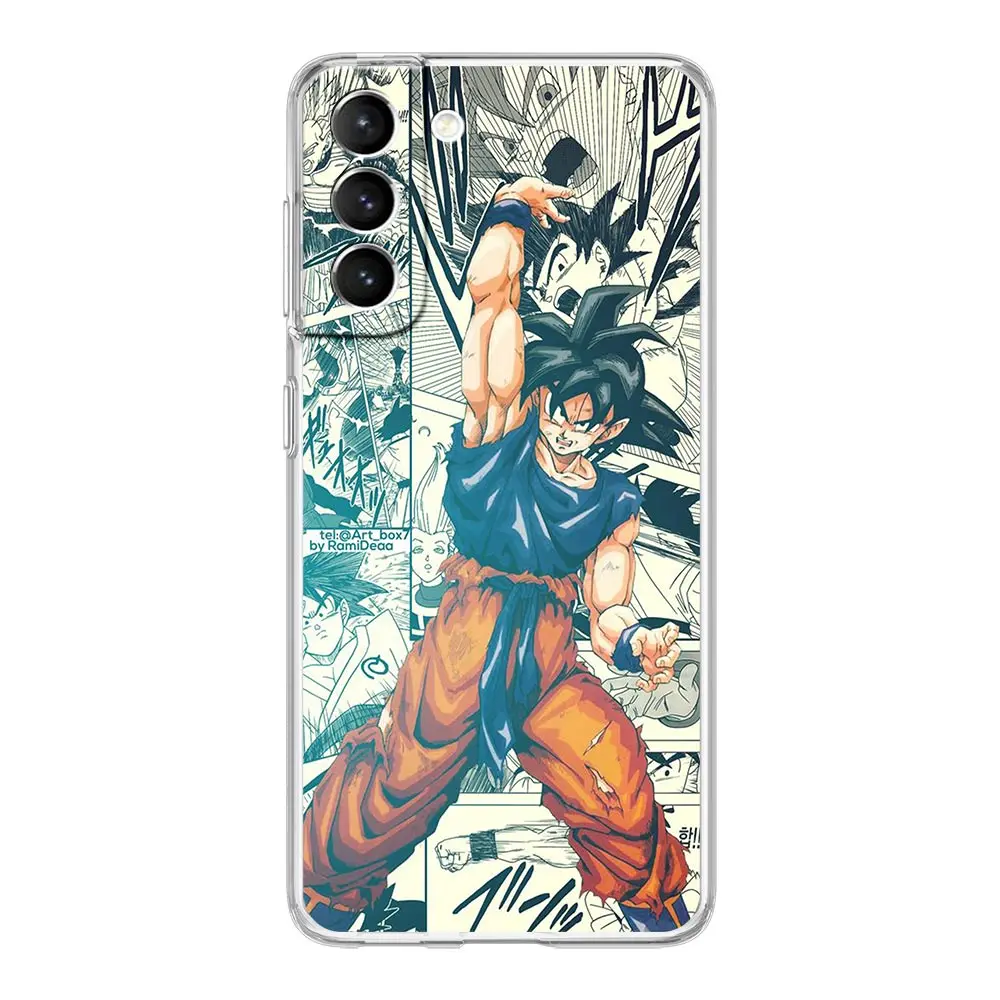 samsung silicone Dragon Ball Z Super Saiyan Case For Samsung Galaxy S20 FE S21 S22 Ultra S10 S9 Plus S10e Note 10 Lite Soft Phone Funda Cover samsung cute phone cover Cases For Samsung