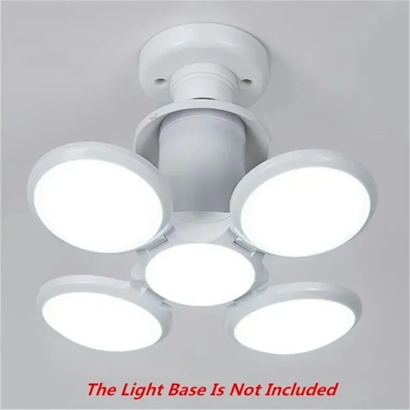40W 120LED E27 Garage Light Bulb Deformable Ceiling Fixture Lights Shop Workshop Lamp 6500K Living Room Decoration