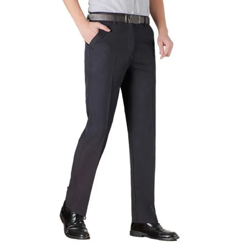 New Men's Autumn Thick Casual Suit Pants Classic Business Fashion Stretch Summer Thin Trousers Male Brand Clothes KOACUS 4