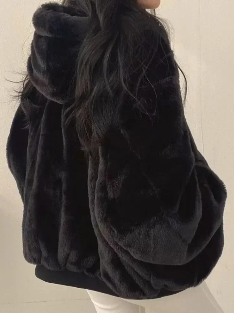 New Jackets for Women Thick Warm Parkas Oversized Double Sided Hooded Coat Korean Fashion Casual Loose Zip Up Jackets Coat Women 6