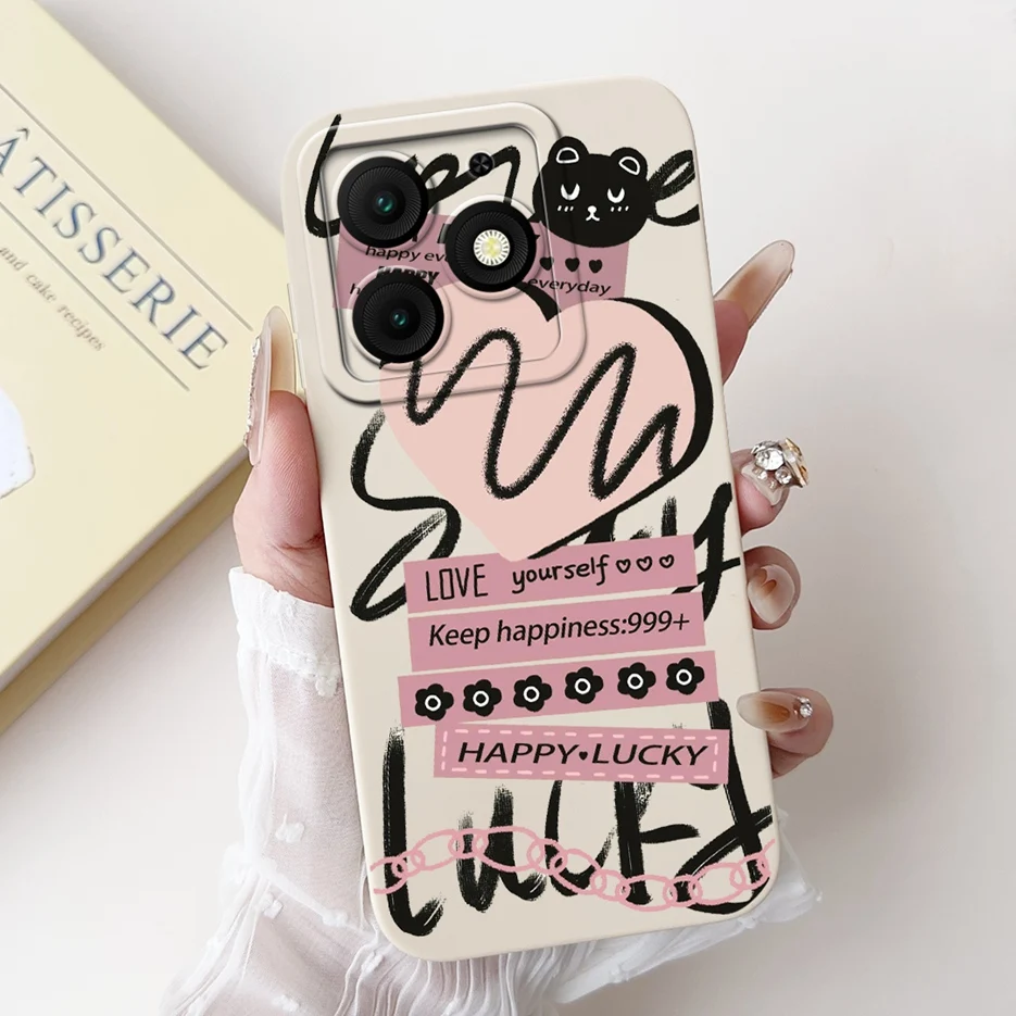 Cute Fashion Cartoon Soft TPU Phone Case - Stylish Protective Back Cover Bumper