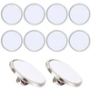 10pcs Sublimation Blank Pins DIY Button Badge Sublimation Sliver Blank Base Pins with Butterfly Pin for DIY Craft Making 1