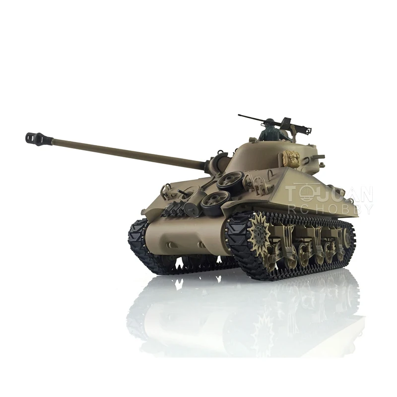 HENG LONG 1/16 7.0 Upgraded M4A3 Sherman RC Tank 3898 Barrel Recoil 360° Turret Gifts For Boys Adults Toys TH19786-SMT4 6