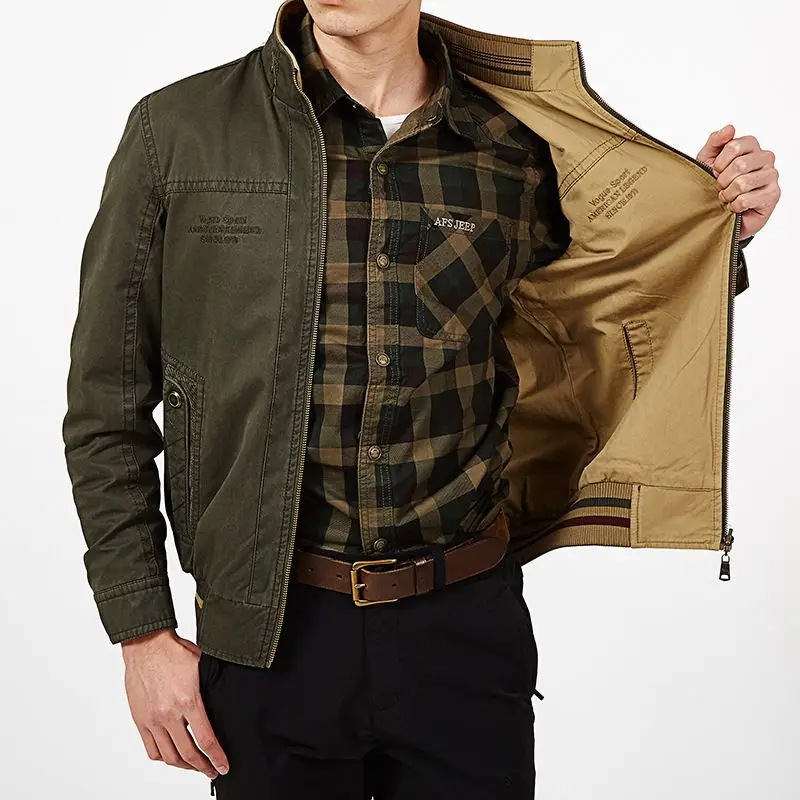 New in Jackets Baseball Jacket Casual Tactical Style Military Retro Outdoor Trekking Heating Cardigan Sports Windbreaker