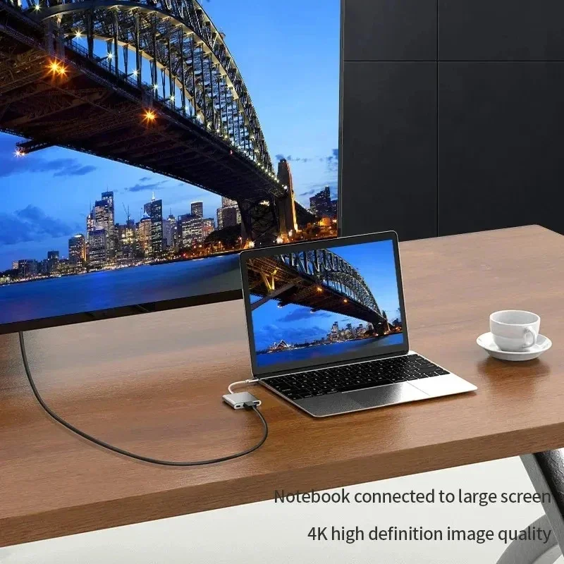 3 IN 1 USB PD HDMI Docking Station 4K Converter Adapter Type C to HDMI/USB 3.0/TypeC PC Laptop MacBook Huawei Samsung Xiaomi