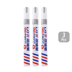 Colorful Permanent Paint Marker Set - 8 Waterproof Vibrant Colors (3 silver)