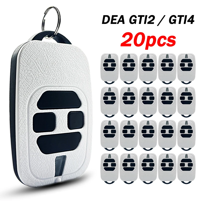 Pack De 3 Mandos A Distancia Para Puerta De Garaje DEA GTI2/GTI4 – 433,92 MHz, Con Llavero Y Batería Preinstalada