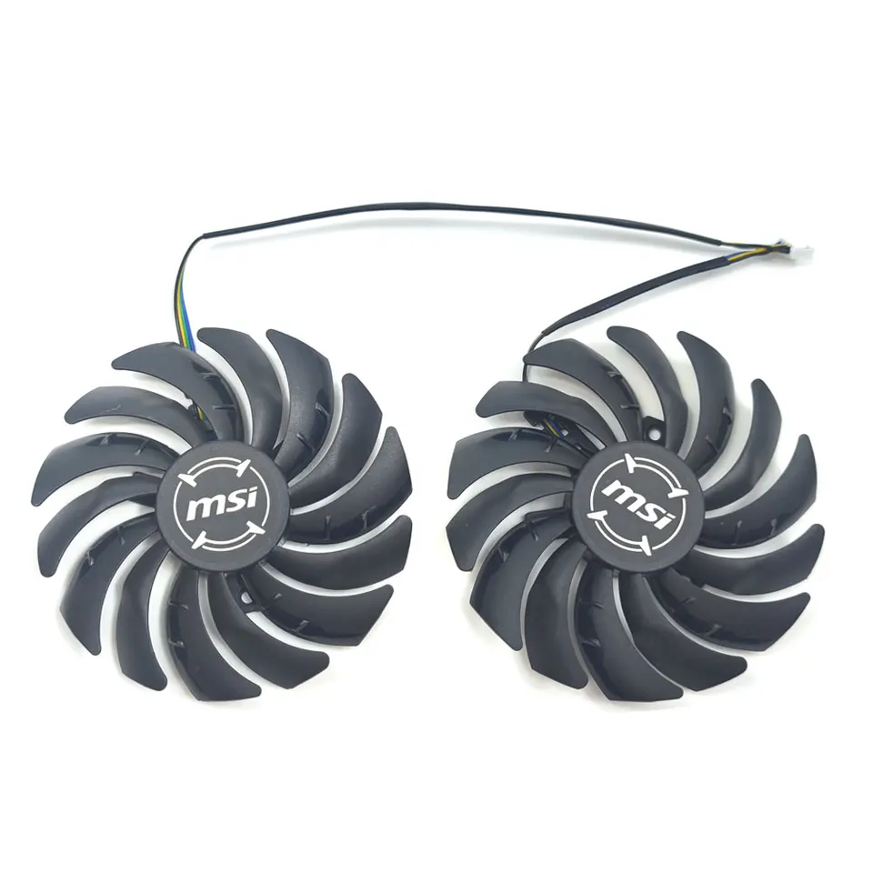 天井 NEW 95MM 4PIN PLD10010S12HH RX 5600 XT GAMING MX GPU Fan，For MSI