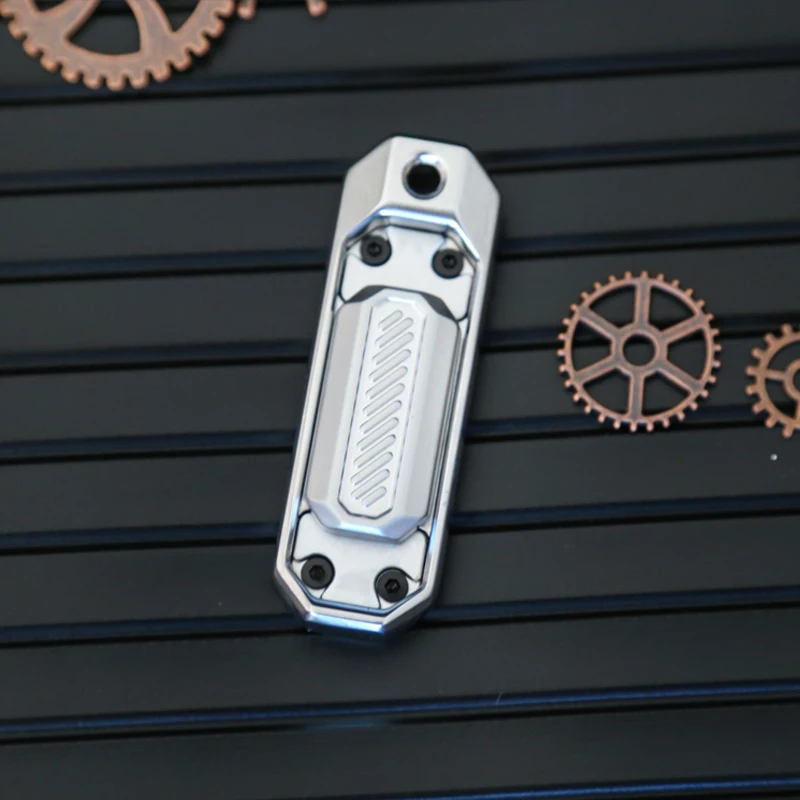 ★EDC★WARSHIELD フィジェットスライダー★ 大人のための金属製フィジェットおもちゃ,スライディング