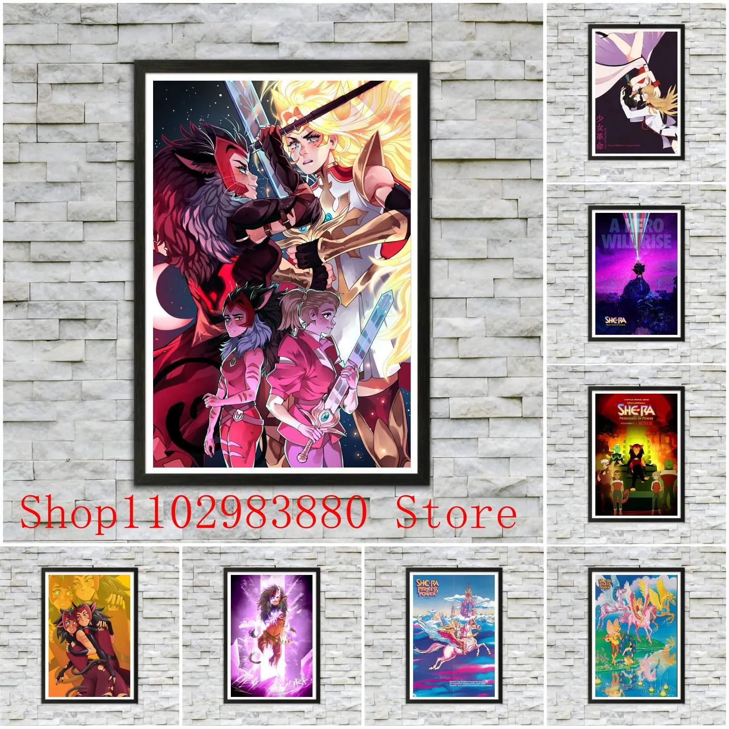 

She Ra Princess of Power Poster Canvas Painting Posters and Prints Wall Art Picture Home Living Room Decor