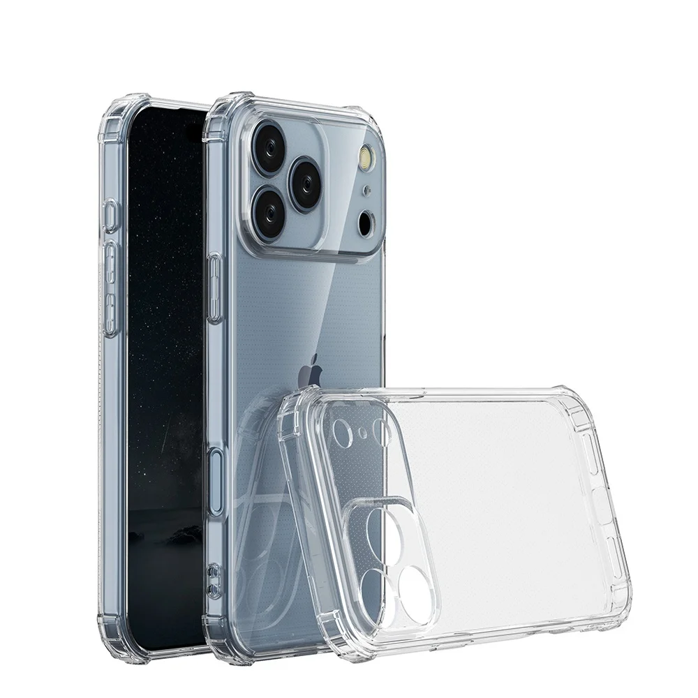 Drop Protection Clear Soft TPU Case for Iphone 17E 17 pro max 16e air X XS MAX XR 16E 11 12 13 14 plus 6 7 8 15 16 Cover 2